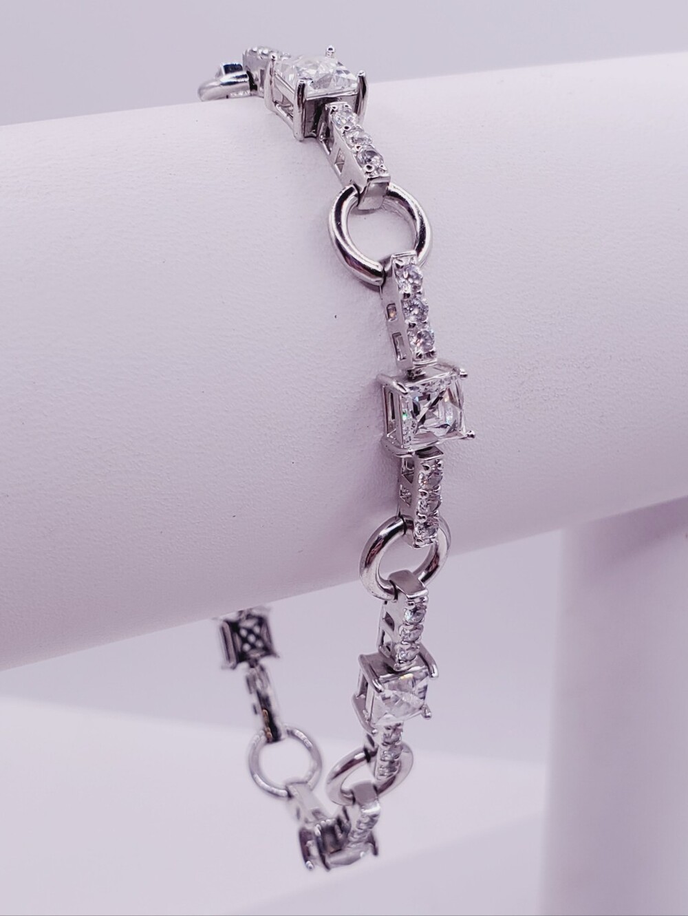 Classic Silver Tennis Bracelet 925 Sterling Silver